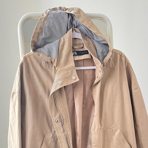 Zara hoodie rain coat jacket - Picture 3 of 4